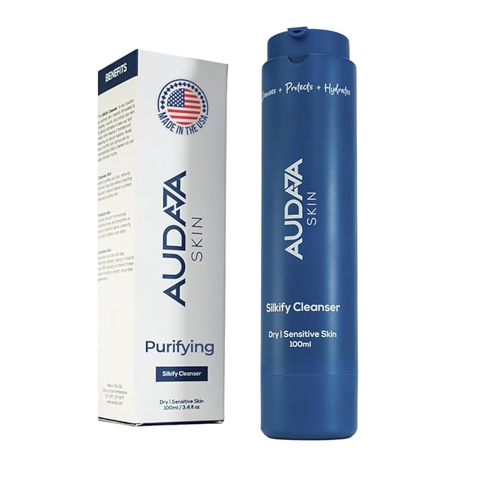 Silkify Cleanser for Dry & Sensitive Skin – Aloe Vera, Apple Stem Cell, Burdock Root & 0.2% Citric Acid – Hydrating, Soothing, Professional-Grade Face Wash – Made in USA, Cruelty-Free