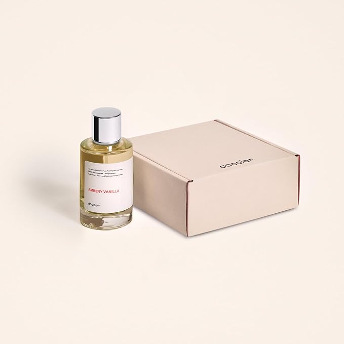 Dossier - Ambery Vanilla 3.4Oz (100ml) - Eau de Parfum - Inspired by YSL's Black Opium - Long-lasting Fragrance - Feminine