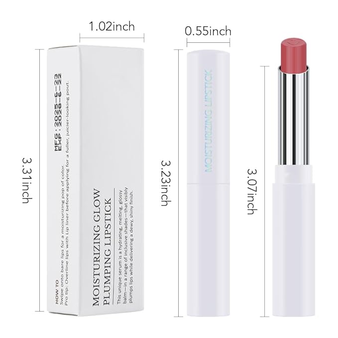 Bright Rose Pink Tinted Lip Balm, Hydrating Sheer Soft Matte Finish Lipstick for Women, Creamy Natural Color Lip Tint Balm Lightweight And Non-greasy Lip Glow Long Lasting Waterproof for Dry Lips 09#