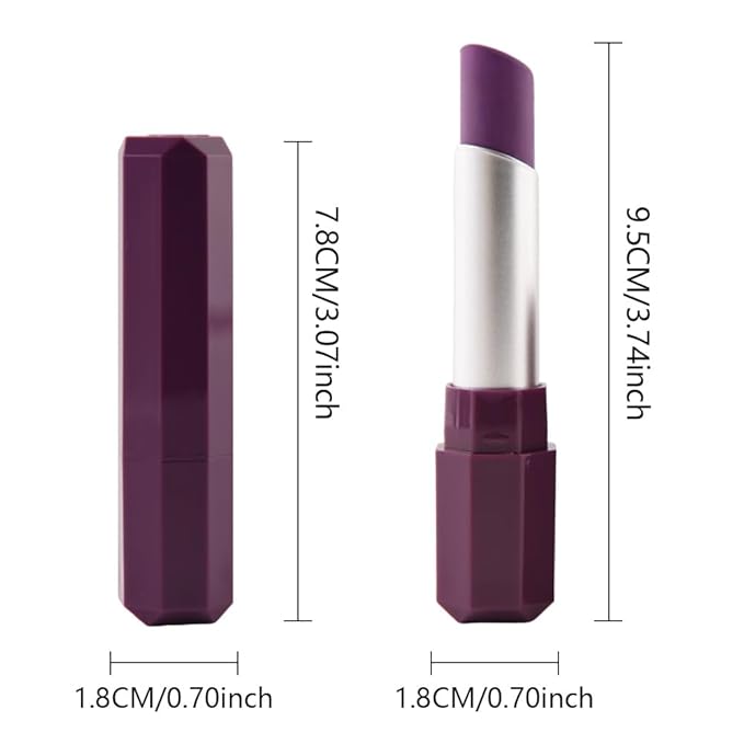 Dark Magenta Matte Creamy Lipstick for Women, Longwear Lip Gloss Face Paint Stick, Lip Stick Stain Long Lasting Waterproof Easy Application Full Coverage Velvet Gloss for Party Halloween Makeup 09