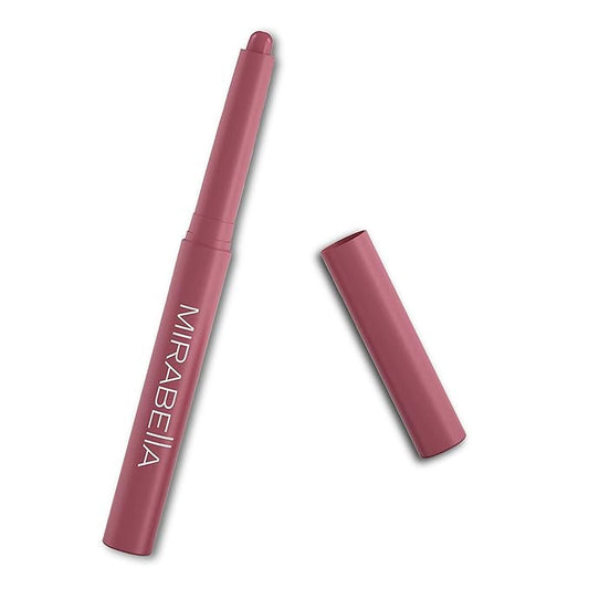 Mirabella - Velvet Matte Lip Crayon, Retractable Highly-Pigmented 2-in-1 Makeup, Long-Lasting Hydrating Lipstick Crayon + Lip Liner, Moisturizing Cream-to-Matte Lipcare Formula, Forever