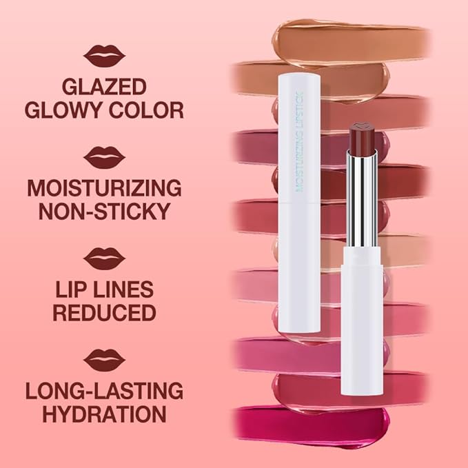 Rich Chocolate Brown Tinted Lip Balm, Hydrating Sheer Soft Matte Finish Lipstick for Women, Creamy Natural Color Lip Tint Balm Lightweight And Non-greasy Long Lasting Waterproof for Dry Lips 05#