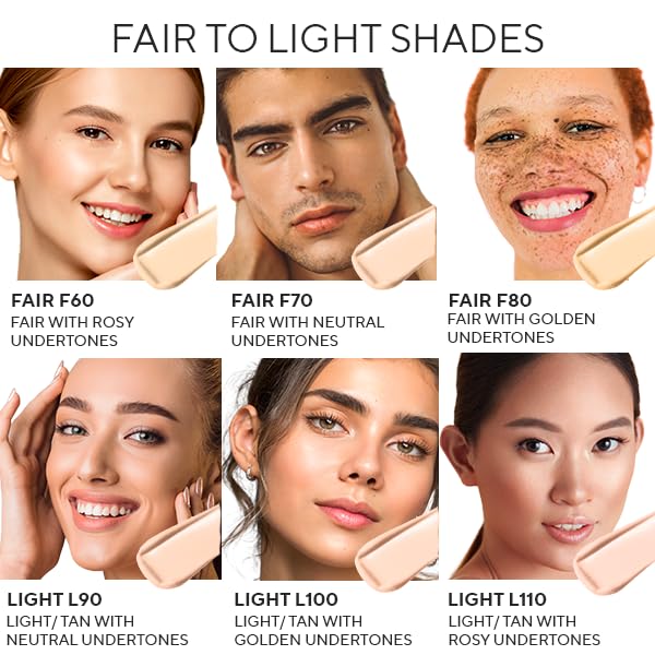 Mirabella Invincible For All HD Liquid Foundation - Anti-Aging Full Coverage Liquid Face Makeup - Moisturizing, Hydrating & Lightweight Foundation for All Skin Types (Medium M120)