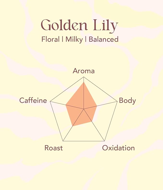 OOTINE, Golden Lily Taiwan Oolong Tea (12 Pyramid Sachets) | Floral and Milky Notes, Lightly Oxidized for A Taste Closer to Green/White Tea | Hand-Picked Quality Whole Leaves in Plant-Based Sachets | Perfect for After-Meal Digestion | Multiple Infusions