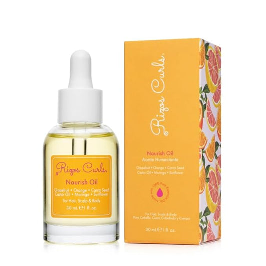 Rizos Curls Nourish Oil – Strength & Frizz Control - Improve Split Ends & Repair Dry Brittle Hair – Smooths & Hydrates All Hair Types Straight, Wavy, Curly 1a–4c – Non-Greasy, Sulfate & Paraben Free