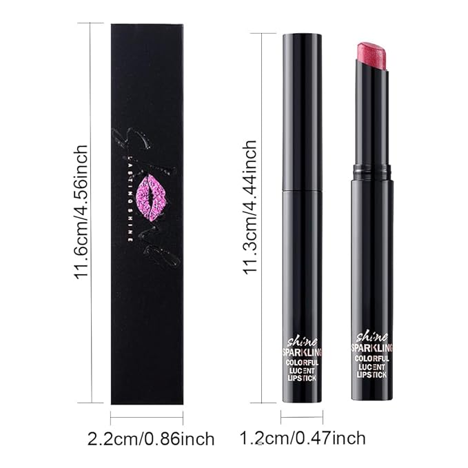 Mauve Rose Metallic Lipstick for Women,Lightweight Comfortable Non-Drying Shimmer Frosted Lipstick,Glitter Lip Gloss Stain Long Lasting Waterproof Smudge Proof 24 Hour Full Coverage Lip Makeup,Vegan