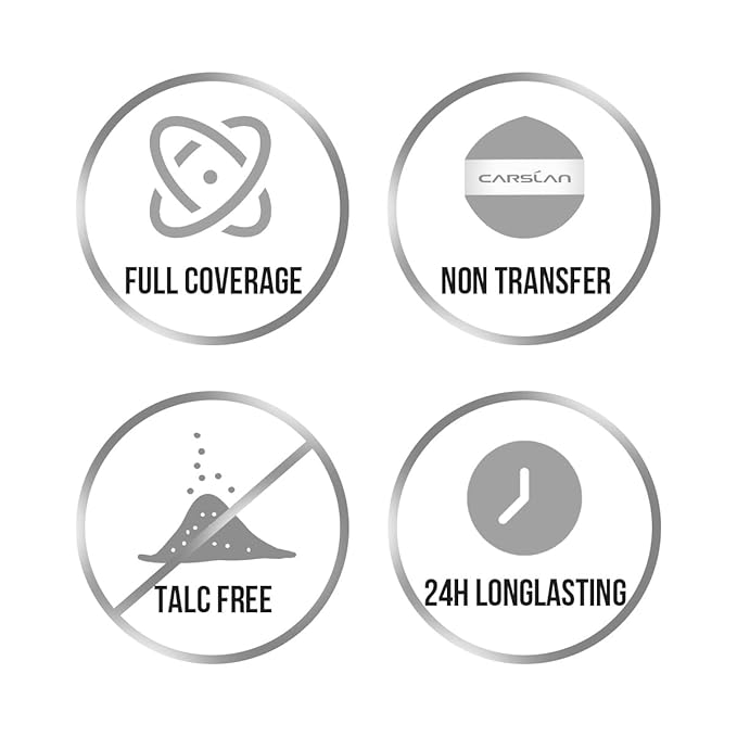 CARSLAN Soft Focus Loose Setting Powder, Waterproof, Matte, Oil Control, Shine Free, Talc-Free Face Powder Makeup, 24H Longwear Finishing Powder, N01 Natural for Medium & Tan