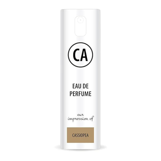 CA Perfume Impression of Cassiopea Unisex Eau De Parfum Chypre Floral Scent Long Lasting Unisex Fragrance Travel Size TSA Ready for Day and Night Wear 0.33 Fl Oz 10ml