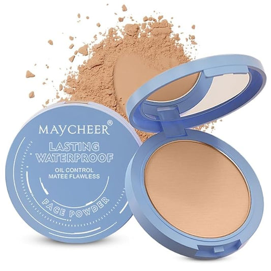 Maycheer Face Powder - Maycheer Setting Powder, Waterproof Long Lasting Finishing Powders, Lightweight Oil Control Facial Powders for Face (05# SOFT HONEY)