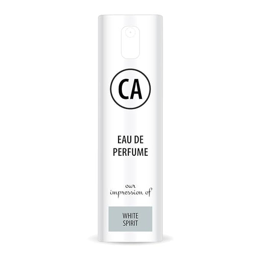 CA Perfume Impression of White Spirit for Women Eau De Parfum Floral Woody Musk Scent Long Lasting Perfumes for Women Travel Size TSA Ready for Day and Night Wear 0.33 Fl Oz 10ml
