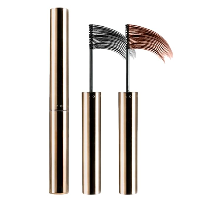 2 Pcs Iron Wand Mascara, 2026 Upgraded Waterproof Metal Wand Mascara Volume and Length, Long-Lasting Fine Tip 3D Curling Eyelash Lash Extensions (2Pcs-B)