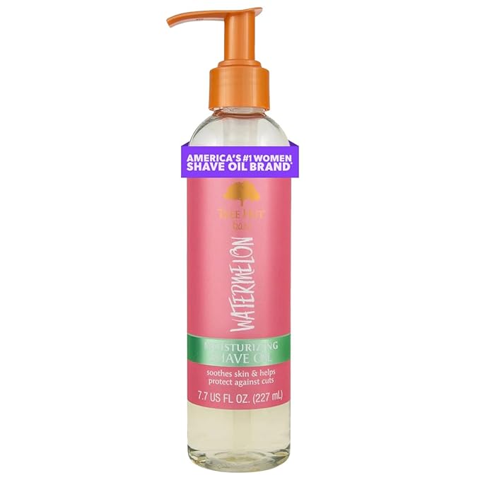 Tree Hut Moisturizing Shave Oil Watermelon, 7.7 fl oz, Gel-to-Oil Formula