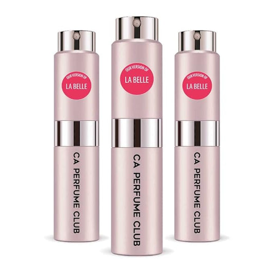 CA Perfume Impression of La Belle for Women Amber Vanilla Scent Long Lasting Perfumes for Women Eau De Parfum Travel Size Refillable Atomizer Spray 0.27 Fl Oz 8ml