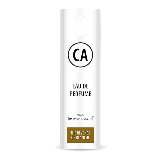 CA Perfume Impression of The Revenge Of Blanche for Women Eau De Parfum Floral Scent Long Lasting Perfumes for Women Travel Size TSA Ready for Day and Night Wear 0.33 Fl Oz 10ml
