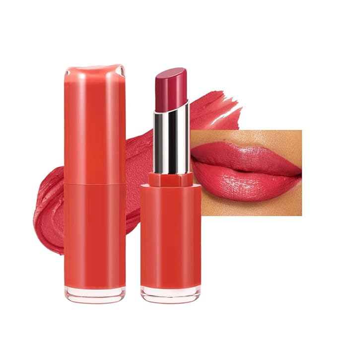 Matte Creamy Lipstick for Women, Long Lasting Waterproof Velvet Lipstick, Lip Stick Crayon Buildable Blendable Creamy Color, Moisturizing Longwear Lip Makeup 05#