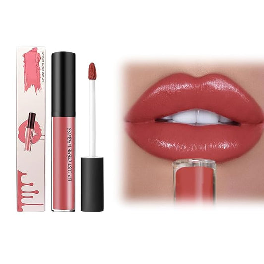 12 Color Cream Lip Gloss, 2025 New Cream Texture Lipstick Non-Stick Lip Gloss, Long Lasting Lipstick Hydrating Lip Tint Natural Non-Fading Liquid Lip Stick for Women (#011, One Size)