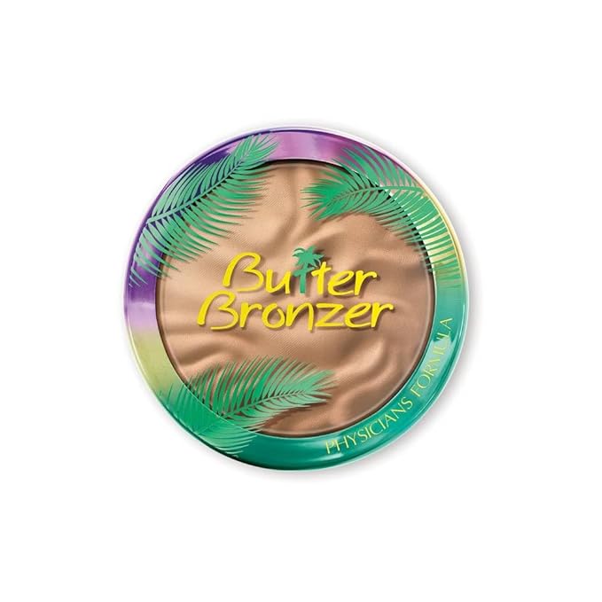 Physicians Formula Setting Powder Palette Multi-Colored Pressed Finishing Powder Translucent, Natural Coverage & Murumuru Butter Bronzer | Light Bronzer | Bronzer Face Powder Makeup
