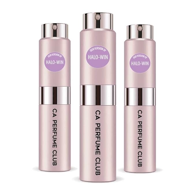 CA Perfume Impression of Halo-win for Women Amber Floral Scent Long Lasting Perfumes for Women Eau De Parfum Travel Size Refillable Atomizer Spray 0.27 Fl Oz 8ml