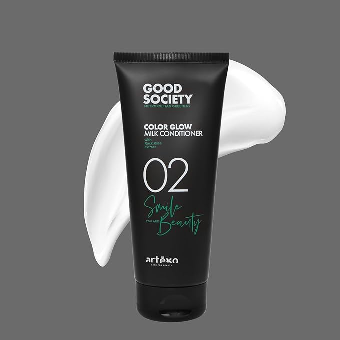 Artègo Good Society Color Glow Milk Conditioner (6.7 fl oz) – Lightweight Detangling Conditioner for Color-Treated Hair