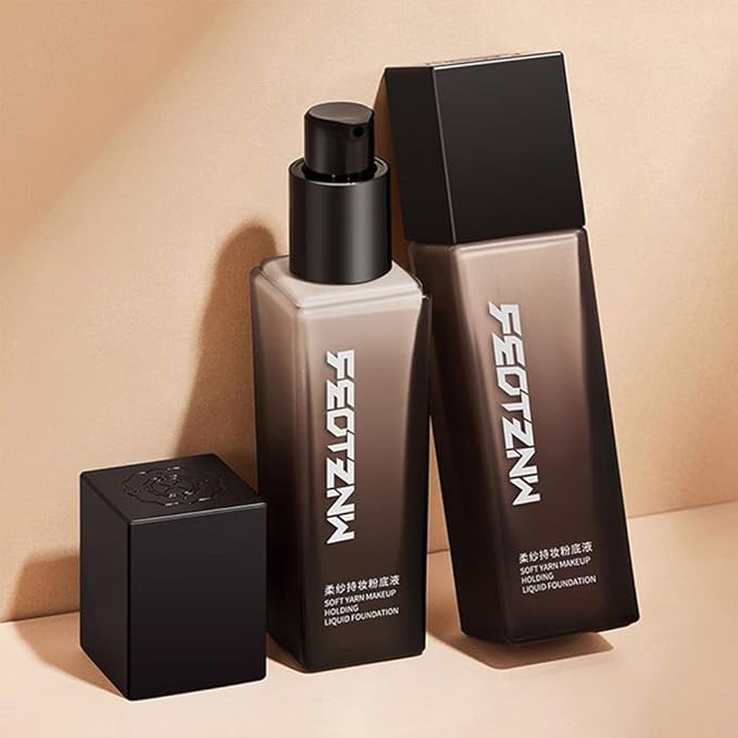 Feotznw Liquid Foundation - Lightweight, Semi-Matte Finish, Medium Coverage for Oily Skin & Uneven Tone, Vegan & Cruelty-Free, 1.014 fl Oz (Ivory)