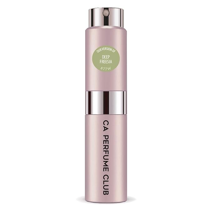 CA Perfume Impression of Deep Freesia for Women Floral Scent Long Lasting Perfumes for Women Eau De Parfum Travel Size Refillable Atomizer Spray 0.27 Fl Oz 8ml