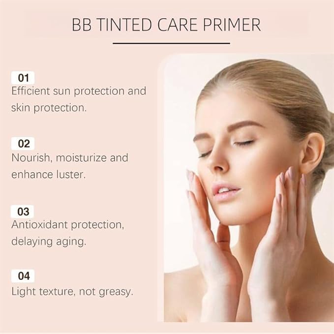 BB Tinted Moisturizer SPF 30, Full Coverage Light-Medium Skin Color Light Hydrating & Smoothing. (wheat color)