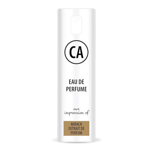 CA Perfume Impression of Mirach Extrait De Parfum Unisex Eau De Parfum Vanilla Scent Long Lasting Unisex Fragrance Travel Size TSA Ready for Day and Night Wear 0.33 Fl Oz 10ml