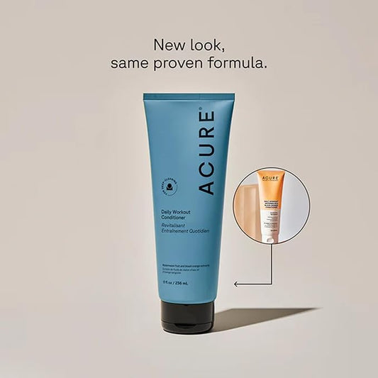 Acure Daily Workout Watermelon Conditioner - Lightweight Hydrating & Moisturizing Conditioner for Women & Men w/Oily, Damaged Hair, Deep Moisture, Vegan, Paraben Free, Sulfate Free - 8 fl oz (2 Pack)