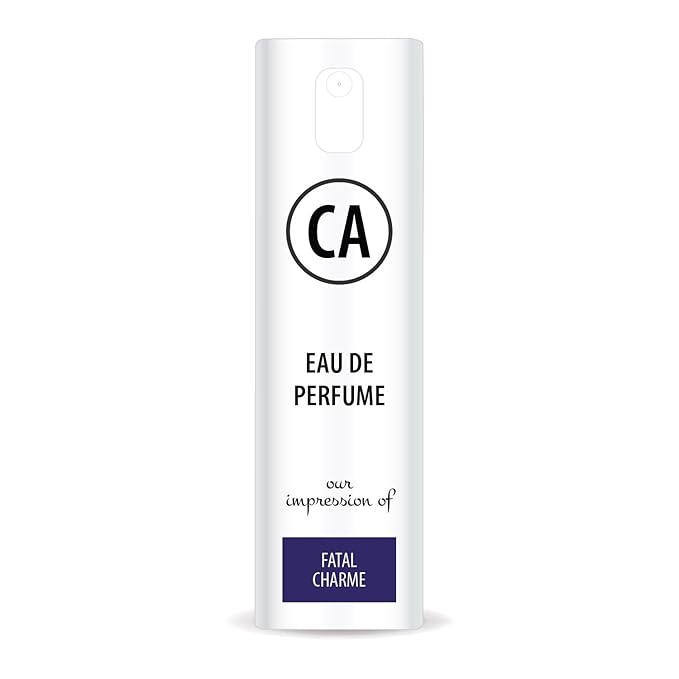 CA Perfume Impression of Fatal Charme Unisex Eau De Parfum Floral Woody Musk Scent Long Lasting Unisex Fragrance Travel Size TSA Ready for Day and Night Wear 0.33 Fl Oz 10ml