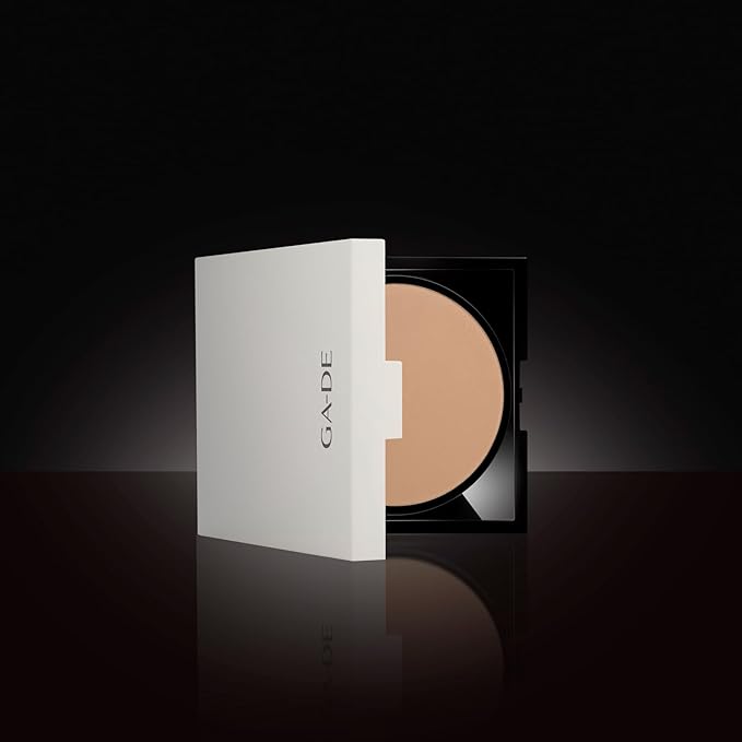 GA-DE Longevity Second Skin Pressed Powder - Face Makeup - Blurs Imperfections and Smooths Fine Lines - 505 Light - 0.39 oz Foundation Powder
