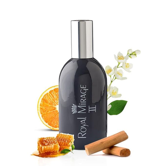 Royal Mirage II Eau de Toilette - Premium Citrus & Jasmine Fragrance Spray - 120ml (4 oz) Long-Lasting EDT - Authentic Heritage Scent