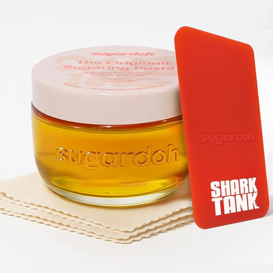 Sugardoh Sugar Waxing Kit for Women As Seen On Shark Tank (Mini Kit Medium) Face, Arms, & Legs, Sugar Wax Hair Removal- Sugaring Tiktok Viral Products- Bikini Wax Kit for Women - Sugaring Kit