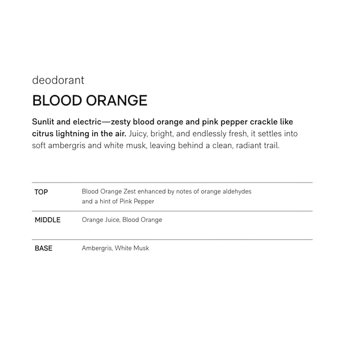 Jack Henry Natural Deodorant for Men & Women, Blood Orange Scent, Aluminum Free Deodorant with Shea Butter, Probiotics, Vegan Plant Based, Long Lasting, Baking Soda Free with Coconut MCT, 2.65 oz