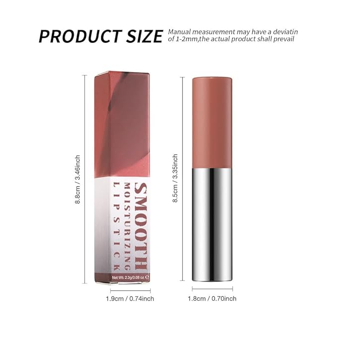 Matte Lipstick Crayon Set, Muted Nude Brown & Deep Rosewood – Waterproof Long Lasting Lip Liner Pencil, High Pigment Creamy Velvet Lipstick, Non-Drying Lip Color for Women, 01+04