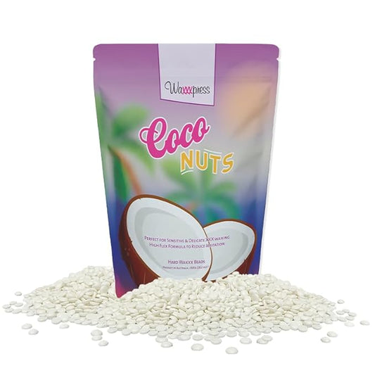 Coconuts Hard Wax Beads 28.2oz - Professional, Gentle, Creamy Wax Formula Delivers the Best Brazilian Waxes, White