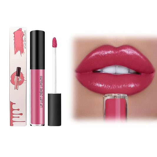 12 Color Cream Lip Gloss, 2025 New Cream Texture Lipstick Non-Stick Lip Gloss, Long Lasting Lipstick Hydrating Lip Tint Natural Non-Fading Liquid Lip Stick for Women (#06, One Size)