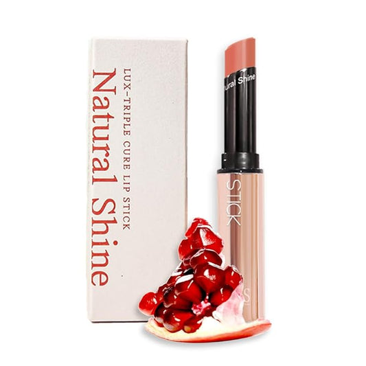 Lux Triple Cure Lipstick Louis (Coral Beige) (0.12oz) Natural Tinted Korean Lip Balm, Petroleum/Paraben Free natural ingredients moisturizing + exfoliating + coloring all at once,lip balm hydrating