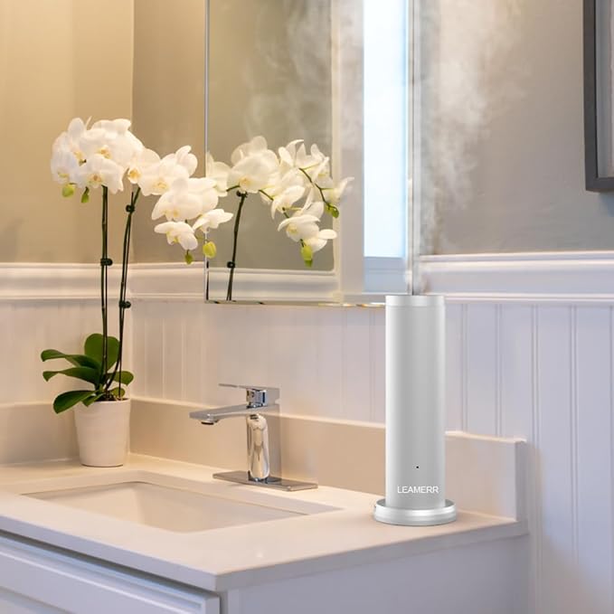 Smart Scent Diffuser Machine for Home, Bluetooth/WiFi Waterless Essential Oil Diffuser for Oils,Super Quiet Work Cold Air Technology Aromatherapy Diffuser for Large Room, Office, Shops, Gym