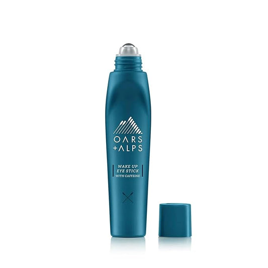 Oars + Alps Wake Up Under Eye Roller and Eye Depuffer, Dermatologist Tested Skin Care Infused with Caffeine and Aloe Vera, Soothes, Reduce Fine Lines, Refreshes Face, 0.5 Oz