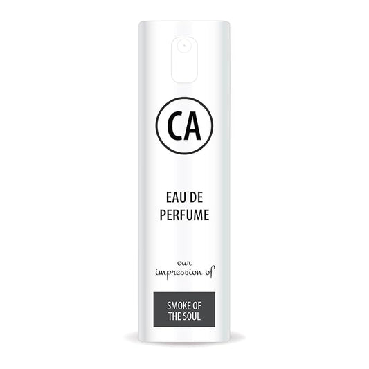 CA Perfume Impression of Smoke Of The Soul Unisex Eau De Parfum Woody Aromatic Scent Long Lasting Unisex Fragrance Travel Size TSA Ready for Day and Night Wear 0.33 Fl Oz 10ml