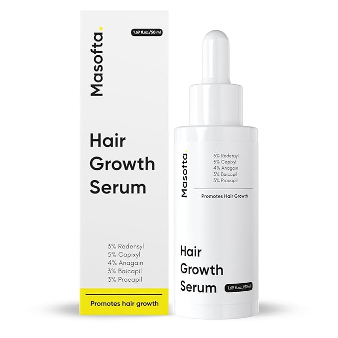 Hair Growth Serum For Promoting Hair Growth & Controlling Hair Fall With 3% Redensyl, 5% Capixyl, 4% Anagain, 3% Procapil & Rosemary & Biotin, For Both Men & Women, 50 ml (Pack of 1) White