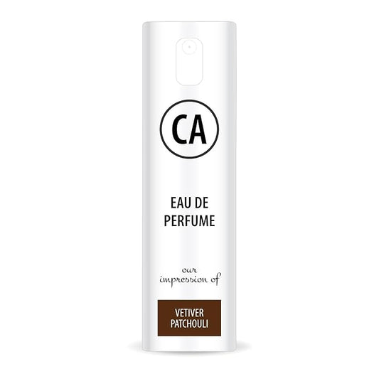 CA Perfume Impression of Vetiver Patchouli Unisex Eau De Parfum Woody Chypre Scent Long Lasting Unisex Fragrance Travel Size TSA Ready for Day and Night Wear 0.33 Fl Oz 10ml