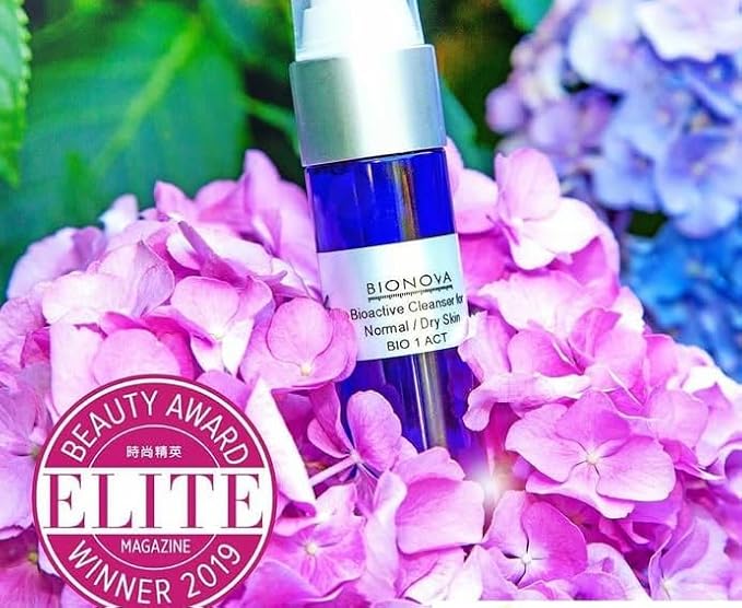 BIONOVA Bioactive Cleanser Normal to Dry Skin - Non-Foaming Facial Cleanser Provides a Gentle Deep Clean Face Wash and Ultra-Hydrating and Moisturizing Treatment (4.5 fl oz)