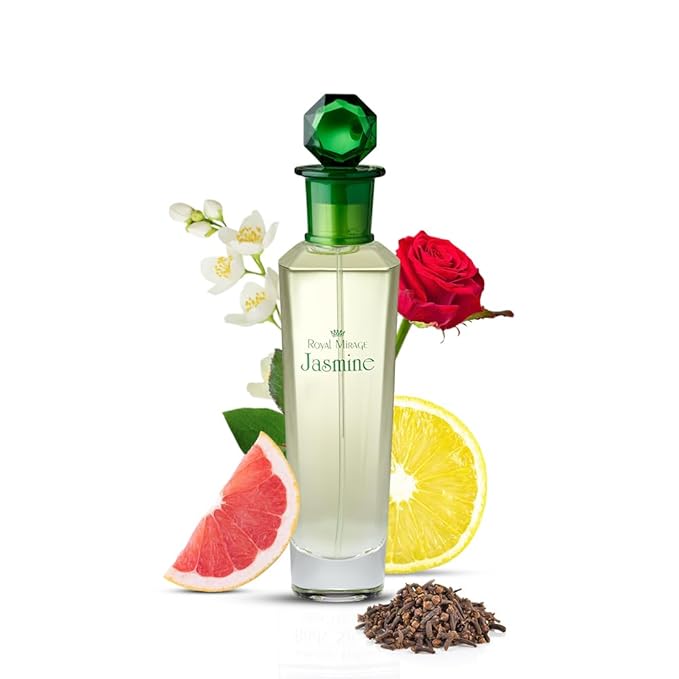 Royal Mirage Jasmine Eau de Toilette for Women - Premium Floral Fresh Perfume 100ml with Grapefruit & Apple - Long-Lasting Feminine Fragrance Spray - Sustainable Luxury EDT Made in USA