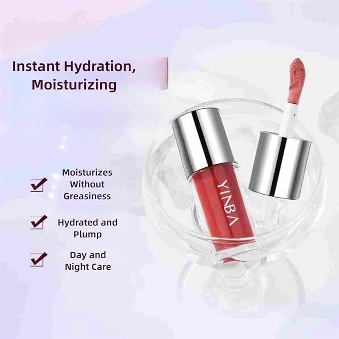 Lip Gloss Moisture for Women Long Lasting, Lip Color Waterproof Lip Stain, Liquid Color Stay, Daily Makeup Four Seasons