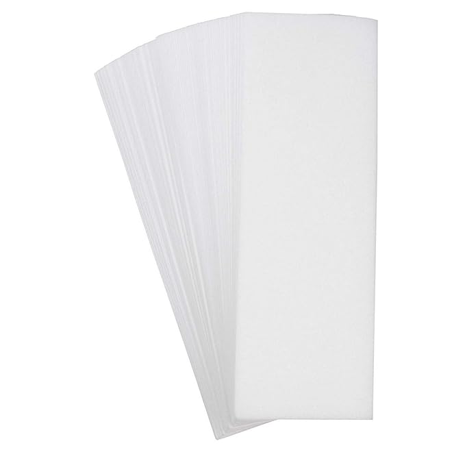 Juvale 800-Pack Wax Strips for Body and Facial Hair Removal - Non-Woven Depilatory Paper Sheets, Customizable Size, Smooth Surface, and Disposable (7.85x2.7 in)