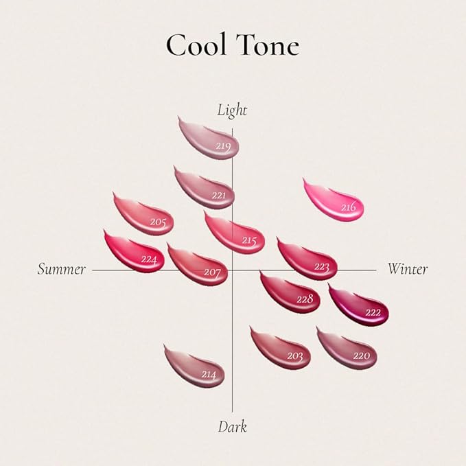 DINTO Blur-Glowy Lip Tint - Glossy Finish, Hydrating, Long Lasting, Lightweight Texture, Non-Sticky, Vegan & Cruelty-Free, K beauty (209 Fides, 0.11 fl.oz) (30 colors)