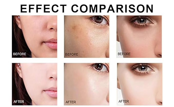 Color Correcting CC Cream,Waterproof CC Cream Foundation Rich In Centella Asiatic, Invisible Pores Cream Foundation and Invisible Pores Concealer,Moisturizing CC Cream With Spf 25- 1.5 Oz (dark)