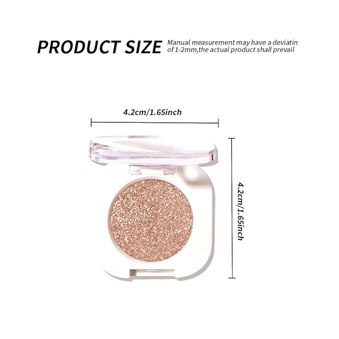 Pearlescent mini Eyeshadow Highly Pigmented Blend Matte & Shimmer EyeShadow,Cream Moisturizing Waterproof&Long Lasting Eye Makeup Natural Luminous Makeup Look (B09, 1 Count (Pack of 1))