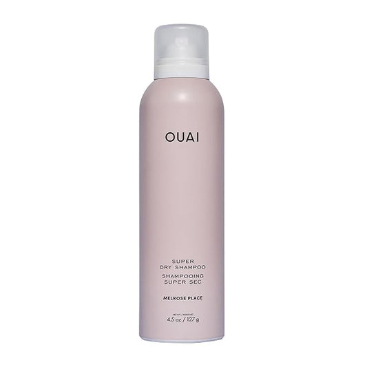 OUAI Super Dry Shampoo - Volumizing Dry Shampoo - Absorbs Oil, Dirt & Sweat - Blends Seamlessly into Hair with Zero Residue & Enriched with a Long-Lasting Scent - Melrose Place (4.5 oz)